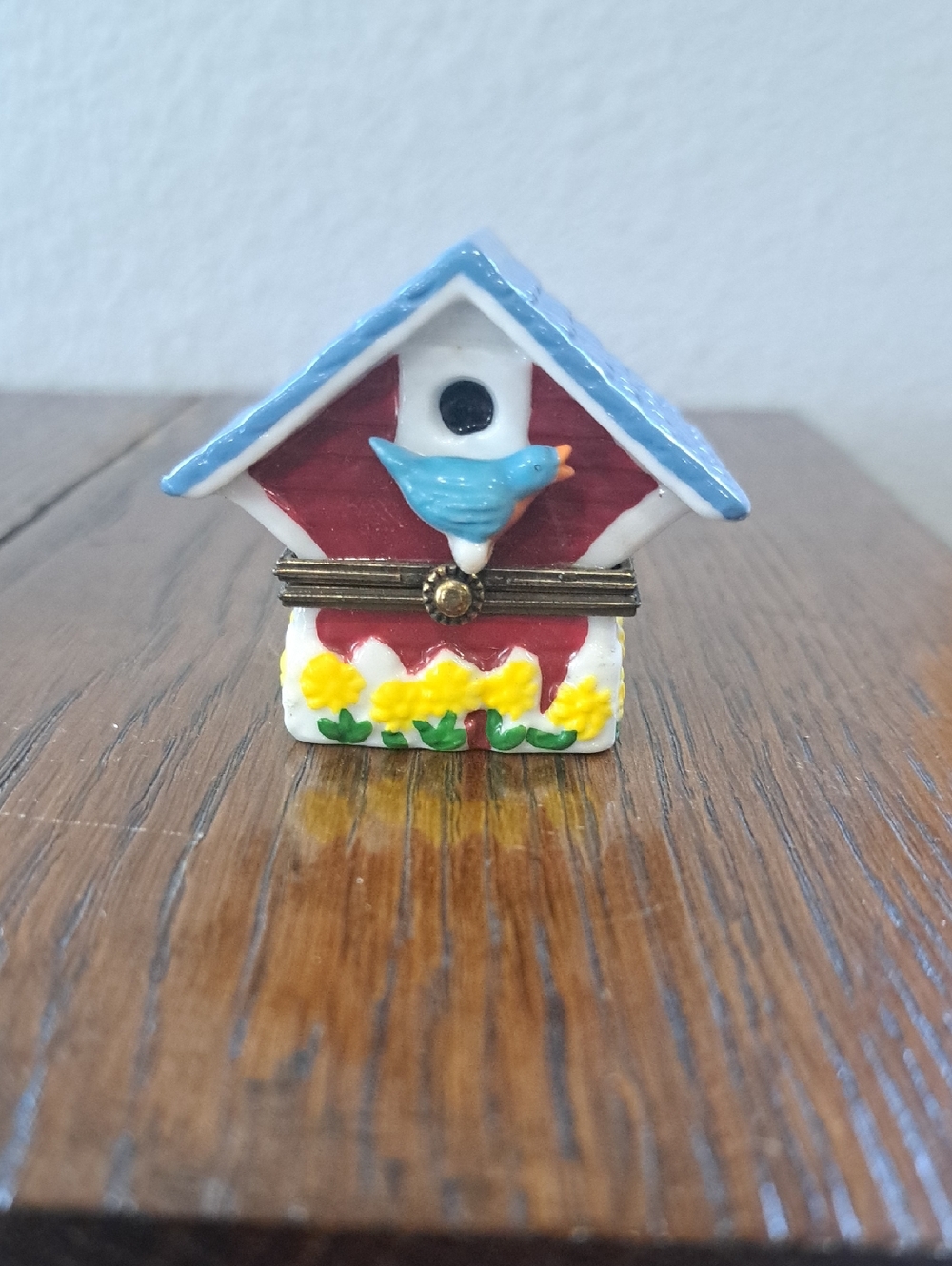 Midwest Of Cannon Falls Birdhouse Porcelain Hinged Trinket Box